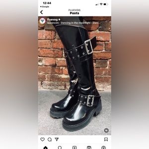 John Fluevog F Shoe Maxi boots size 9.5